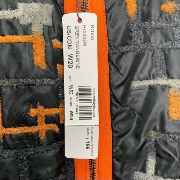 Spanner Vest Womens 20W Plus Size Reversible NWT Grey Tangerine Black - Picture 4 of 12